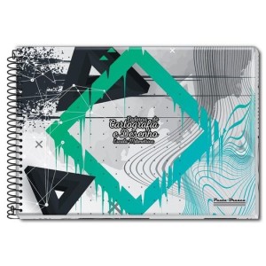 CADERNO DE DESENHO/CARTOGRAFIA UNIVERSITÁRIO MILIMETRADO  60FLS CD