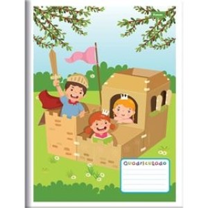 CADERNO QUADRICULADO BROCHURA  1/4 FLEXIVEL 40 FOLHAS FORONI