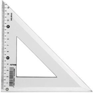 ESQUADRO 45º PLÁSTICO WALEU