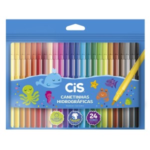 CANETINHA 24 CORES HIDROGRÁFICA LAVAVEL - CIS