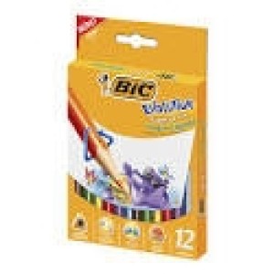 LAPIS DE COR JUMBO TRIANGULAR 12 CORES BIC