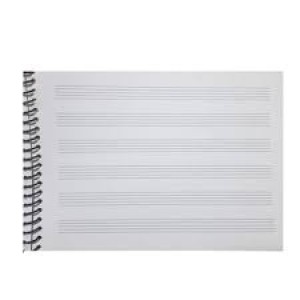 CADERNO DE MÚSICA HORIZONTAL CM 40 FLOHAS