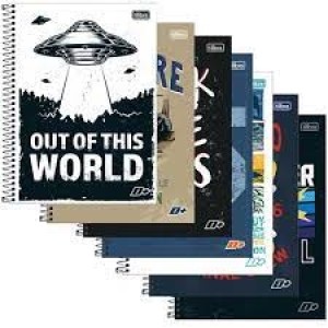 CADERNO UNIVERSITÁRIO 1X1 96FOLHAS CAPA DURA  D+