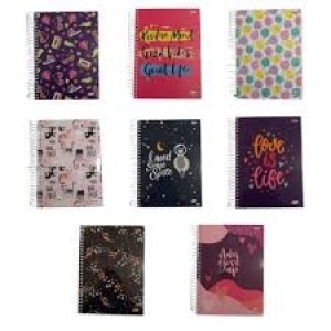 CADERNO UNIVERSITARIO 15 MATERIAS 300 FOLHAS KBOM