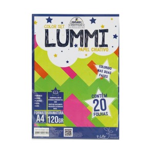 BLOCO COLOR SET LUMMI 120G 20FOLHAS ROMITEC