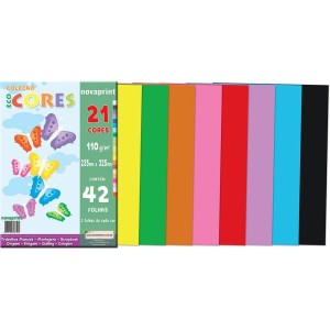 BLOCO ECO CORES A4 21 CORES 110G