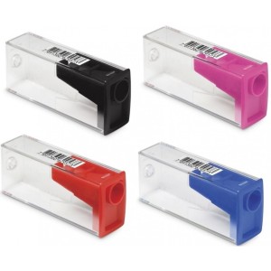 APONTADOR COM DEPÓSITO TRANSPARENTE - FABER CASTELL