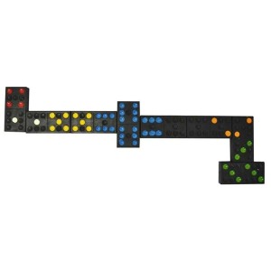 JOGO DOMINÓ DE PLASTICO PRETO